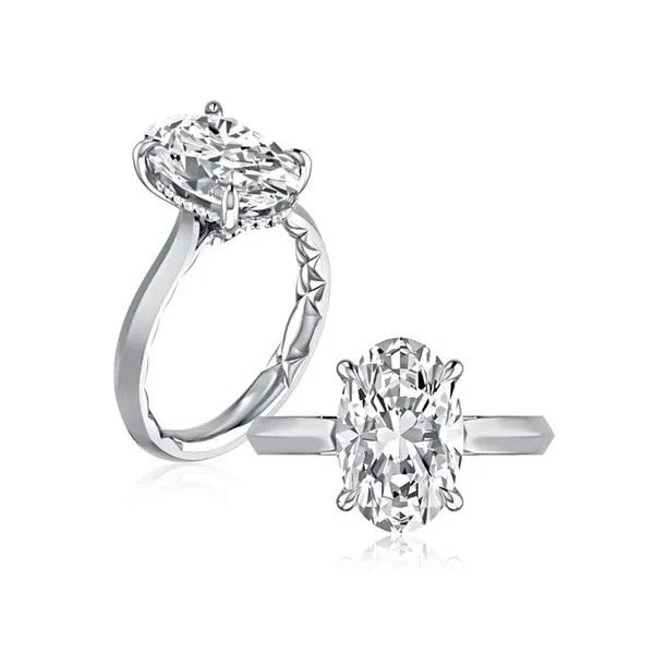A.JAFFE Solitaire Engagement Ring with Surprise Diamonds Image 3 Peter & Co. Jewelers Avon Lake, OH