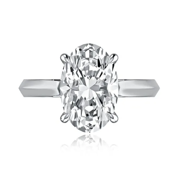 A.JAFFE Solitaire Engagement Ring with Surprise Diamonds Peter & Co. Jewelers Avon Lake, OH