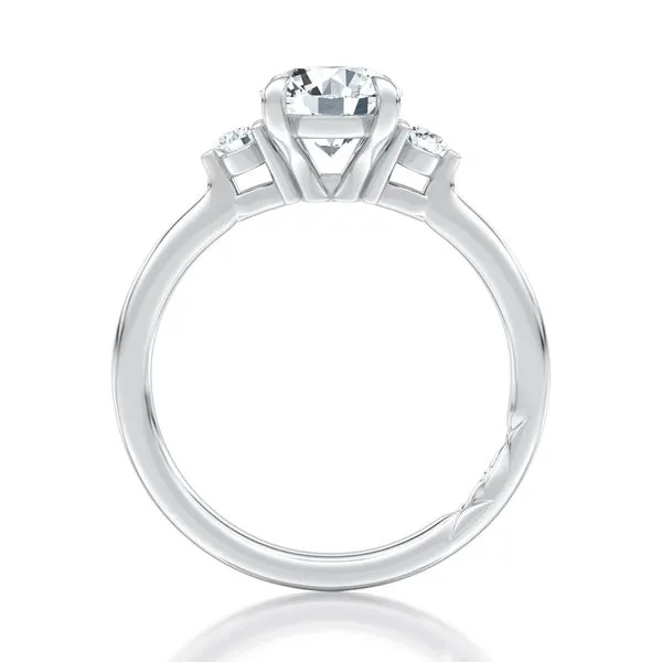 A.JAFFE Three Stone Diamond Engagement Ring Image 2 Peter & Co. Jewelers Avon Lake, OH