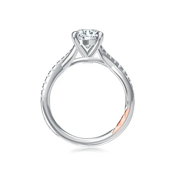 A.JAFFE Crossover Diamond Engagement Ring Image 2 Peter & Co. Jewelers Avon Lake, OH