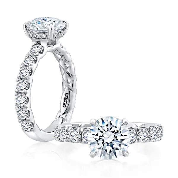 A.JAFFE Statement Round Center Engagement Ring Image 5 Peter & Co. Jewelers Avon Lake, OH