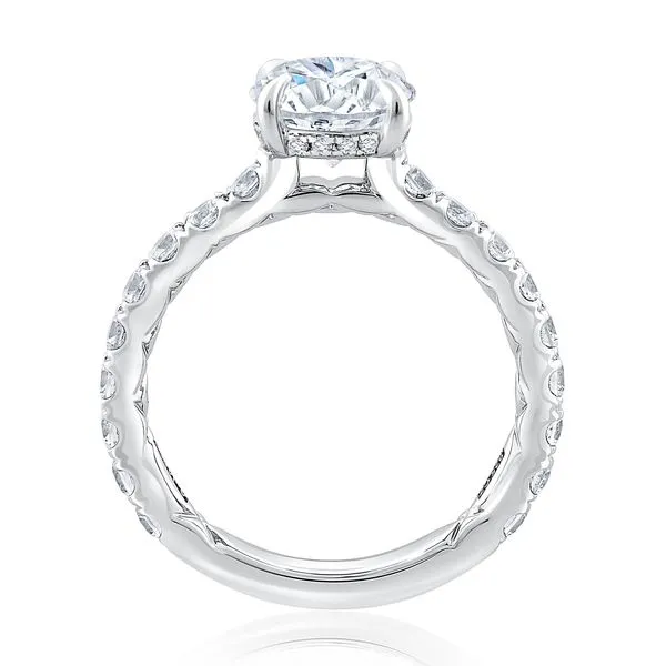 A.JAFFE Statement Round Center Engagement Ring Image 2 Peter & Co. Jewelers Avon Lake, OH