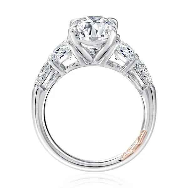 A.JAFFE Modern Five Stone Engagement Ring Image 2 Peter & Co. Jewelers Avon Lake, OH