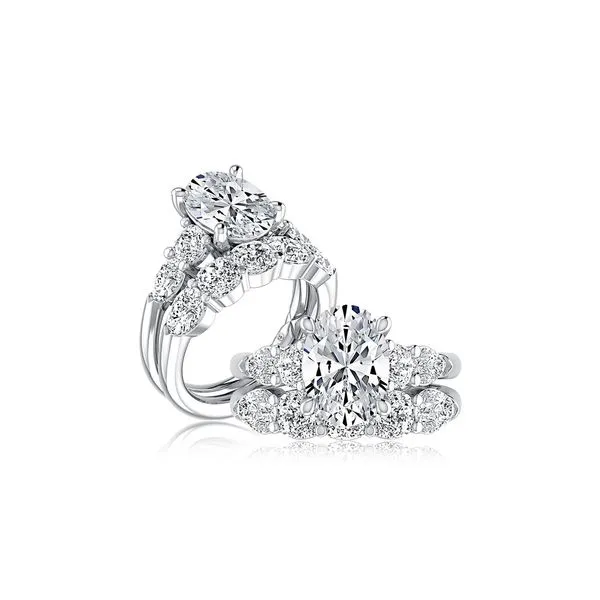 A.JAFFE Modern Five Stone Engagement Ring Image 4 Peter & Co. Jewelers Avon Lake, OH