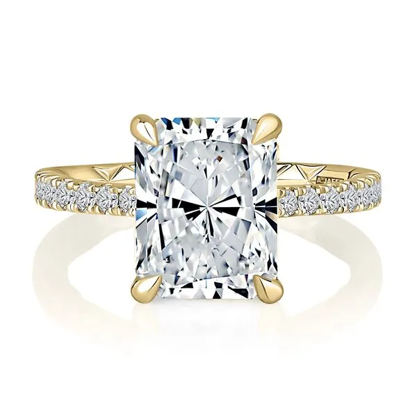 A.JAFFE Diamond Pavé Engagement Ring with Quilted Interior Peter & Co. Jewelers Avon Lake, OH