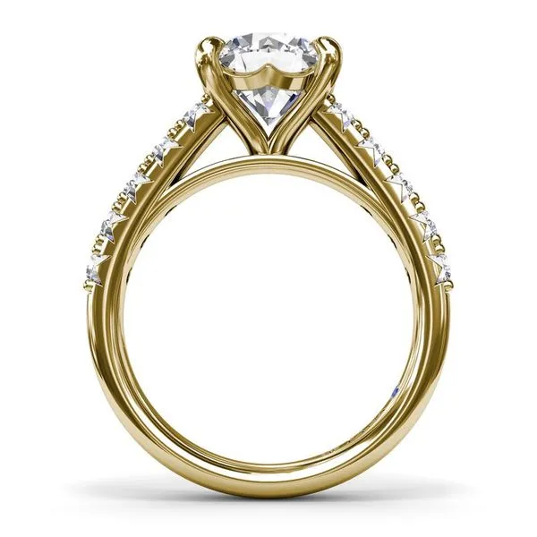 Fana Double Prong Set Diamond Engagement Ring Setting Image 3 Peter & Co. Jewelers Avon Lake, OH