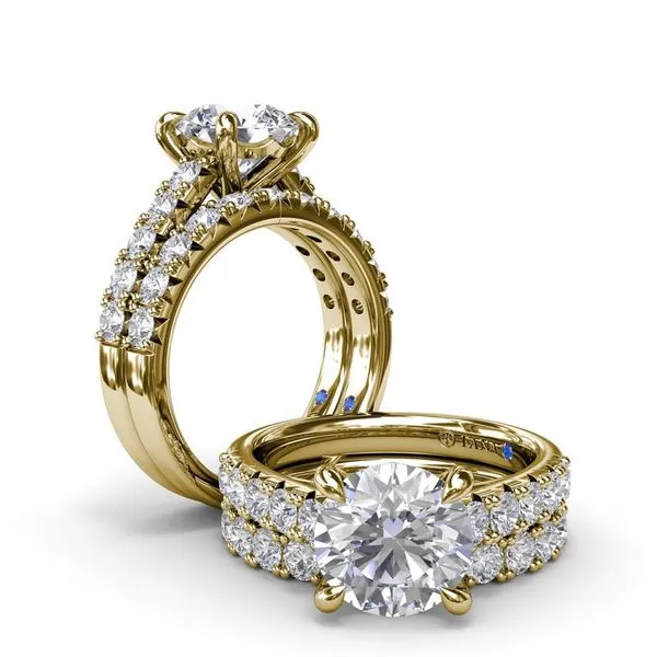 Fana Double Prong Set Diamond Engagement Ring Setting Image 4 Peter & Co. Jewelers Avon Lake, OH