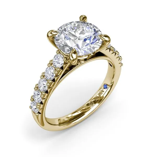 Fana Double Prong Set Diamond Engagement Ring Setting Peter & Co. Jewelers Avon Lake, OH