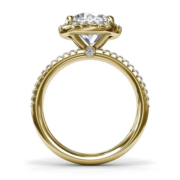 Fana Diamond Halo Engagement Ring Setting Image 3 Peter & Co. Jewelers Avon Lake, OH