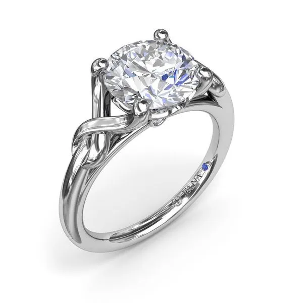 Fana Smooth Love Knot Diamond Engagement Ring Setting Peter & Co. Jewelers Avon Lake, OH