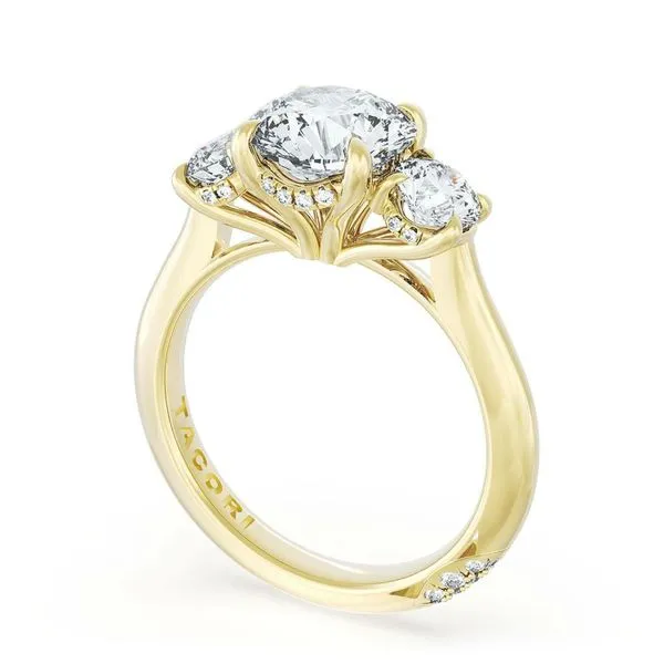Tacori Founder's Collection 3-Stone Engagement Ring Setting Image 3 Peter & Co. Jewelers Avon Lake, OH