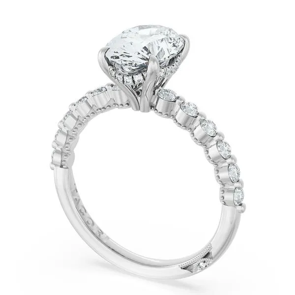 Tacori Founder's Collection Oval Solitaire Engagement Ring Setting Image 3 Peter & Co. Jewelers Avon Lake, OH