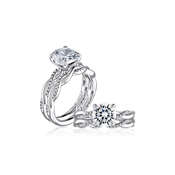 A.JAFFE Twisted Shank Diamond Engagement Ring Image 4 Peter & Co. Jewelers Avon Lake, OH