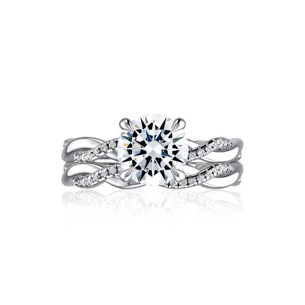 A.JAFFE Twisted Shank Diamond Engagement Ring Image 5 Peter & Co. Jewelers Avon Lake, OH