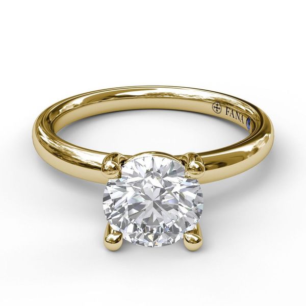 Fana Classic Round Cut Solitaire Engagement Ring Setting Image 2 Peter & Co. Jewelers Avon Lake, OH