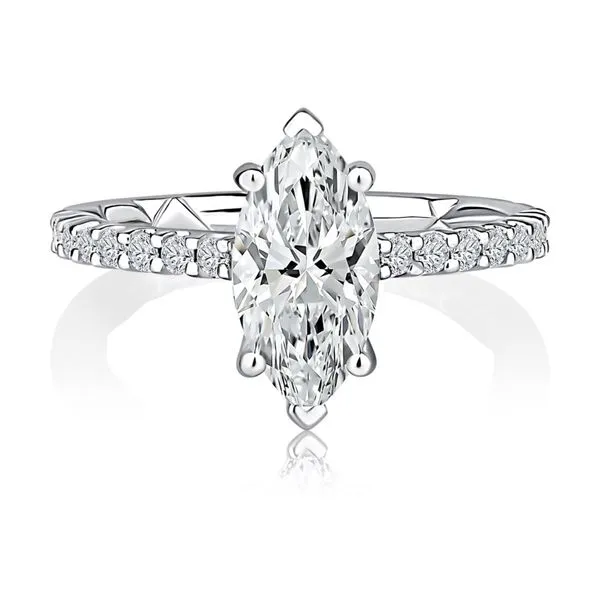 A.JAFFE Marquise Diamond Engagement Ring Setting Peter & Co. Jewelers Avon Lake, OH