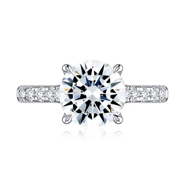 A.JAFFE 3ct Diamond Engagement Ring Setting with Signature Shank Peter & Co. Jewelers Avon Lake, OH