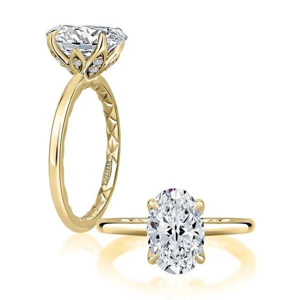 A.JAFFE Oval Solitaire Engagement Ring Setting Image 2 Peter & Co. Jewelers Avon Lake, OH