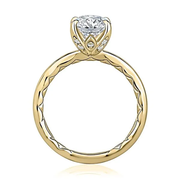A.JAFFE Oval Solitaire Engagement Ring Setting Image 3 Peter & Co. Jewelers Avon Lake, OH