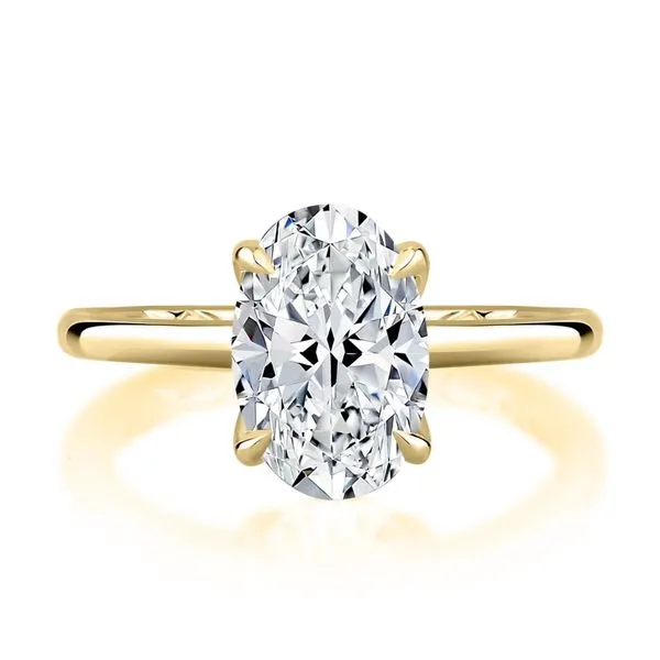 A.JAFFE Oval Solitaire Engagement Ring Setting Peter & Co. Jewelers Avon Lake, OH