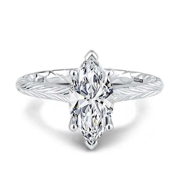A.JAFFE Marquise Solitaire Engagement Ring Setting Peter & Co. Jewelers Avon Lake, OH