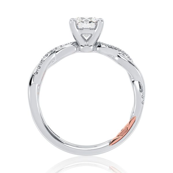 A.JAFFE Twisted Shank Diamond Engagement Ring Image 2 Peter & Co. Jewelers Avon Lake, OH