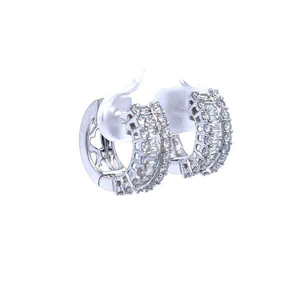 Diamond Hoop Earrings Image 2 Peter & Co. Jewelers Avon Lake, OH