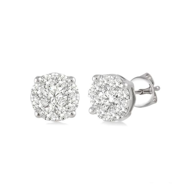 Cluster Diamond Stud Earrings 1/4ctw Peter & Co. Jewelers Avon Lake, OH