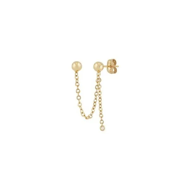 Double Ball Sweep Diamond Dangle Earring Peter & Co. Jewelers Avon Lake, OH