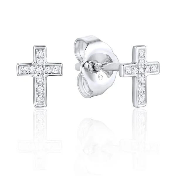 Diamond Cross Earrings Peter & Co. Jewelers Avon Lake, OH