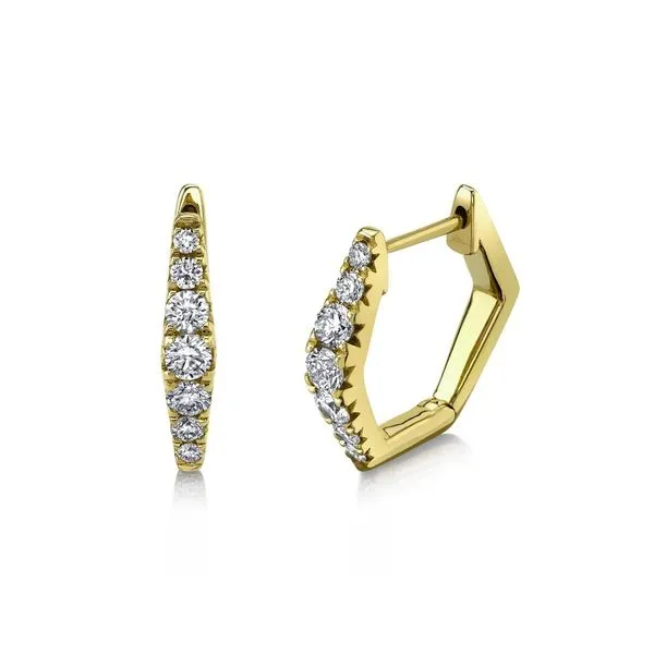 Shy Creation Diamond Huggie Earrings Peter & Co. Jewelers Avon Lake, OH