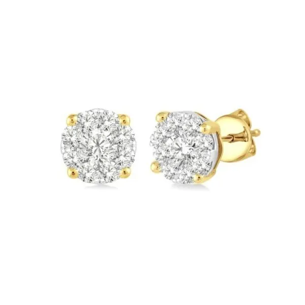 3/4ctw Cluster Diamond Stud Earrings Peter & Co. Jewelers Avon Lake, OH