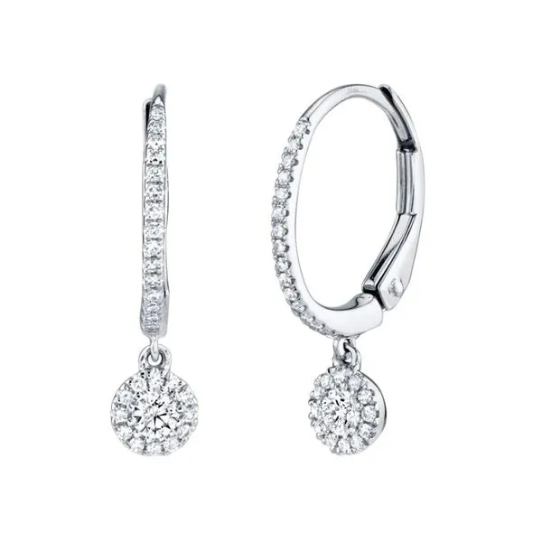 Shy Creation Diamond Pave Drop Earrings Peter & Co. Jewelers Avon Lake, OH