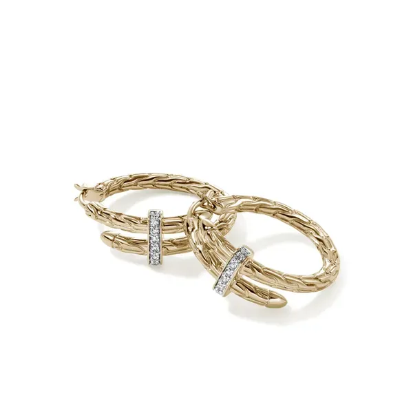 John Hardy Spear Hoop Earrings Image 3 Peter & Co. Jewelers Avon Lake, OH