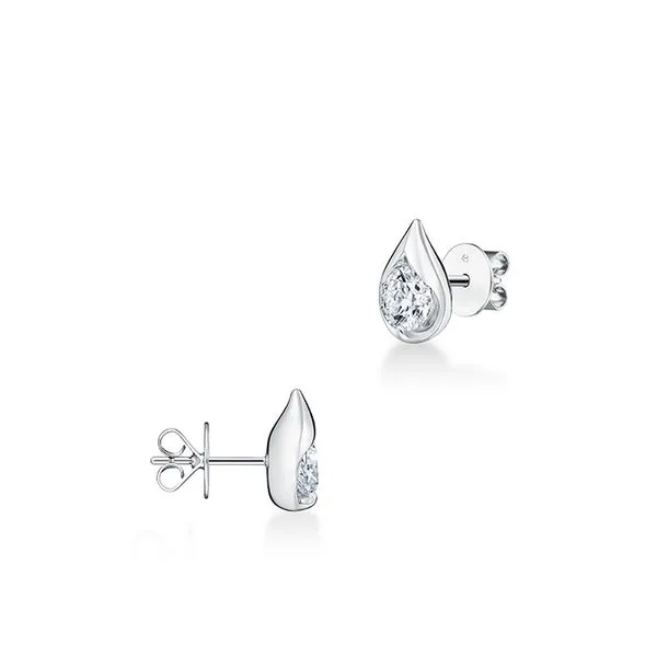 Hearts On Fire LU Droplet Studs Image 2 Peter & Co. Jewelers Avon Lake, OH