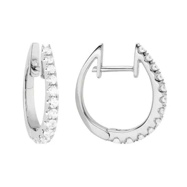 Graduated Diamond Hoop Earrings, 5/8ctw Peter & Co. Jewelers Avon Lake, OH