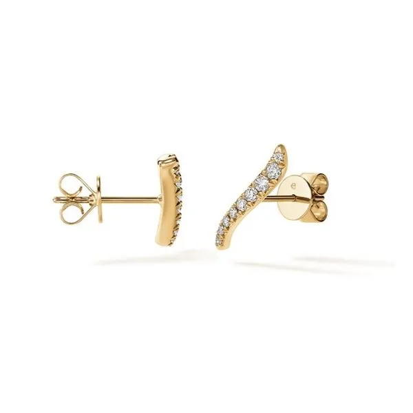 Hearts On Fire Vela French Cut Pavé Diamond Climber Earrings Image 2 Peter & Co. Jewelers Avon Lake, OH