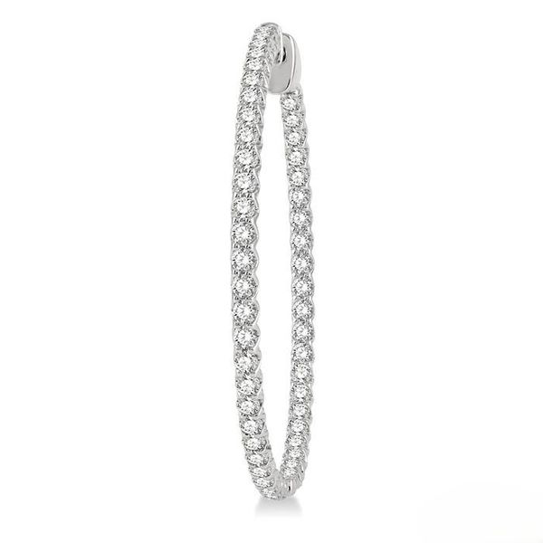 Inside/Out Diamond Hoop Earrings, 2ctw Image 2 Peter & Co. Jewelers Avon Lake, OH