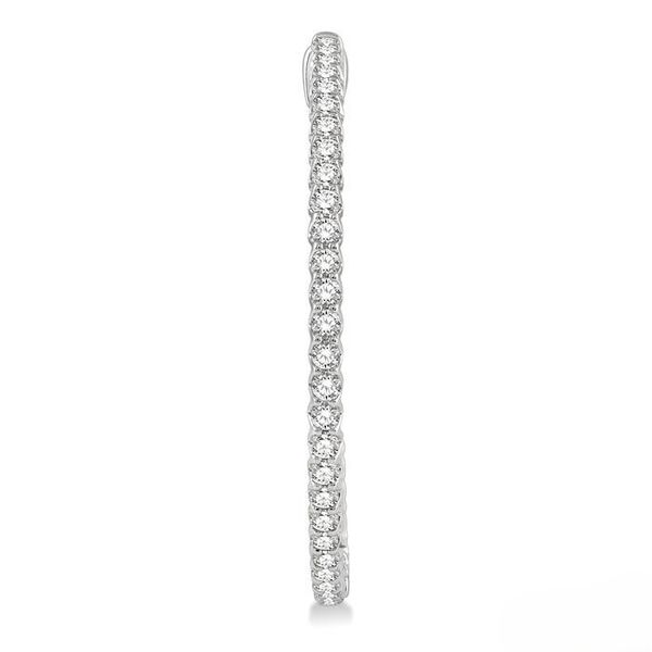 Inside/Out Diamond Hoop Earrings, 2ctw Image 3 Peter & Co. Jewelers Avon Lake, OH