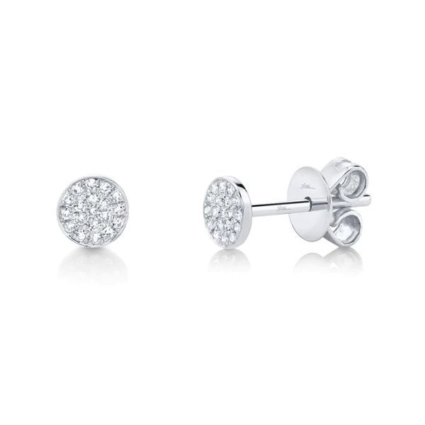 Shy Creation Diamond Pave Stud Earrings Peter & Co. Jewelers Avon Lake, OH