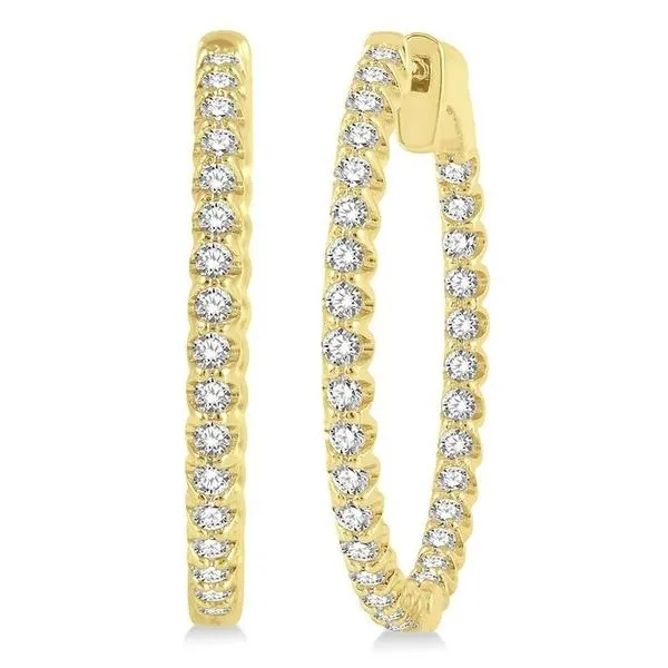 Inside/Outside Diamond Hoop Earrings 1ctw Peter & Co. Jewelers Avon Lake, OH