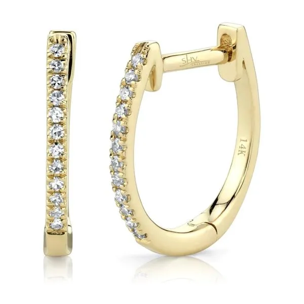 Shy Creations Diamond Huggie Hoop Earrings Peter & Co. Jewelers Avon Lake, OH