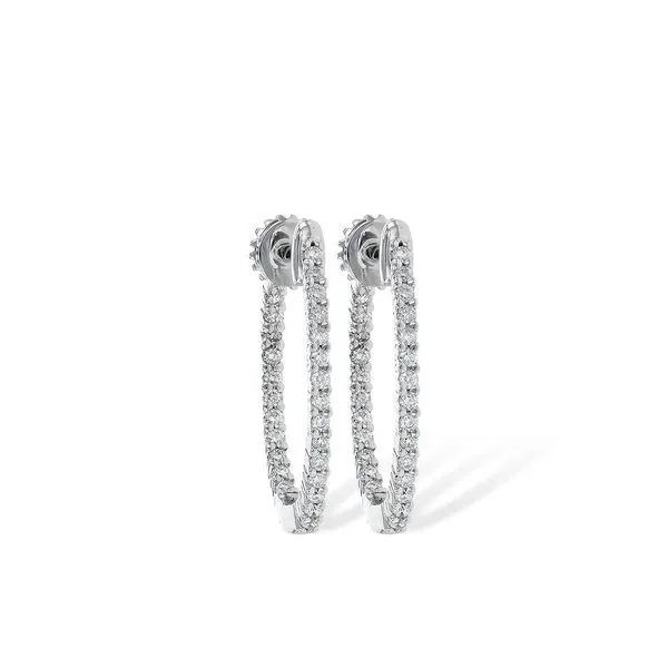 Inside-Out Diamond Hoops Peter & Co. Jewelers Avon Lake, OH