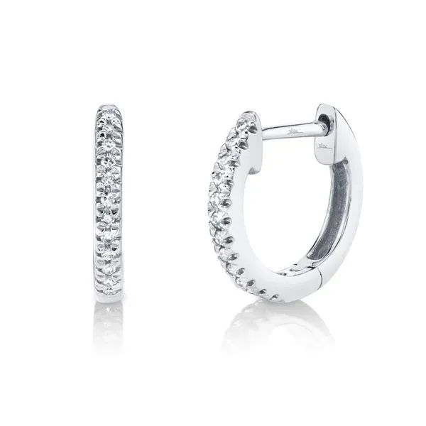 Shy Creations Classic Diamond Huggie Earrings Peter & Co. Jewelers Avon Lake, OH