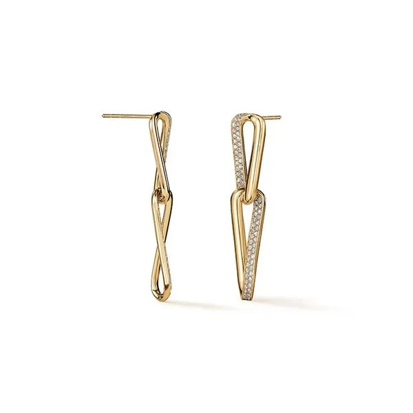 Hearts On Fire INSIDE/OUT Diamond Link Earrings Image 2 Peter & Co. Jewelers Avon Lake, OH