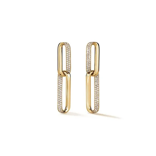 Hearts On Fire INSIDE/OUT Diamond Link Earrings Peter & Co. Jewelers Avon Lake, OH