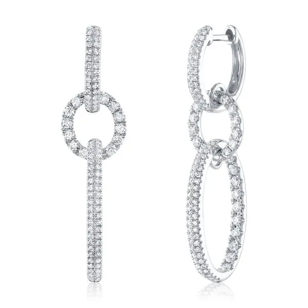 Shy Creation Diamond Oval Link Earrings Peter & Co. Jewelers Avon Lake, OH