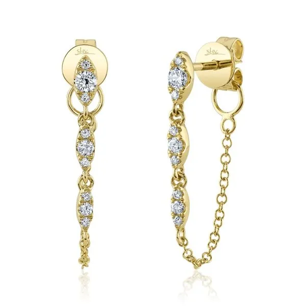 Shy Creation Diamond Chain Earrings Peter & Co. Jewelers Avon Lake, OH