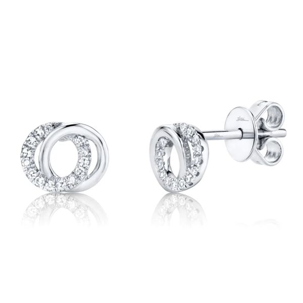Shy Creation Diamond Love Knot Circle Earrings Peter & Co. Jewelers Avon Lake, OH