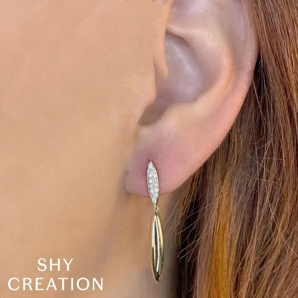 Shy Creation Diamond Earrings Image 2 Peter & Co. Jewelers Avon Lake, OH